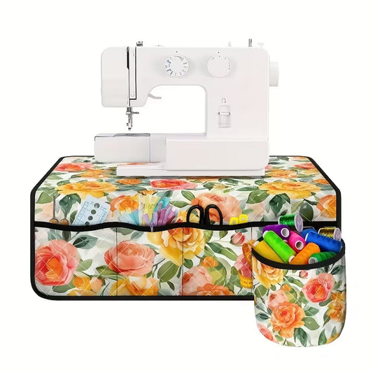 Sew n' Stash Sewing Machine Organizer - Everything’s Coming Up Roses - Dinkydoo Fabrics