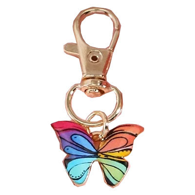 Bright Butterflies Zipper Pull