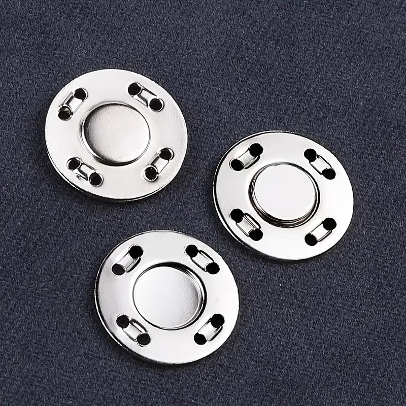 Invisible Slim Magnet Snap Button (5 Pc Set) 0.49"
