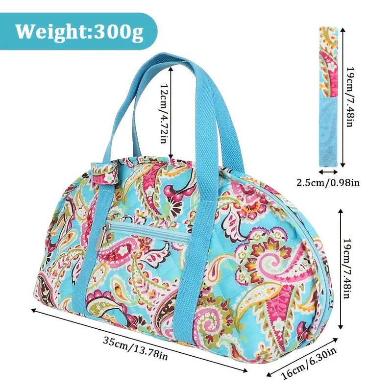Premium Quilted Iron Carry Case (With Notions Storage) - Paisley