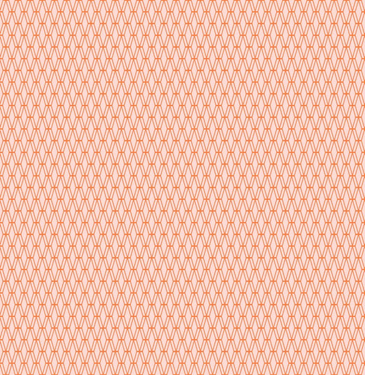 Cotton + Steel Basics - Mishmesh in Orange Soda