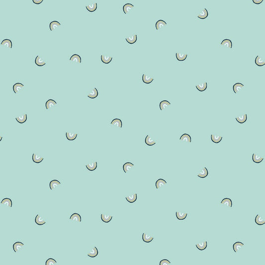 Cotton + Steel Basics - Always Look for Rainbows in Hint of Mint