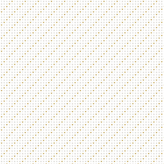 Cotton + Steel Basics - Word Play Love in Dove