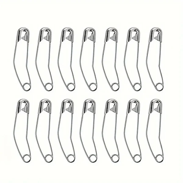 Curved Safety Pins 50Pc (Small 0.9") - Dinkydoo Fabrics