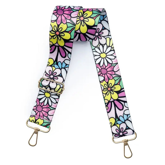 Nylon Adjustable Shoulder Strap - Floral Fun (47")