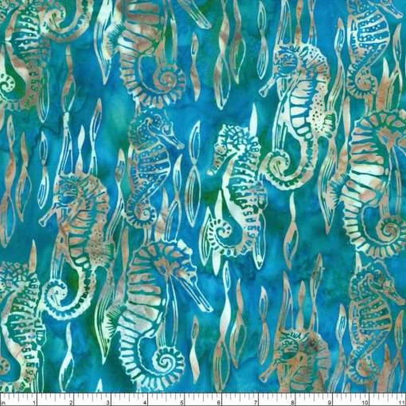 Bali Batiks - 2003-443 in Seasalt - Hoffman Fabrics