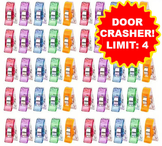 Sewing Clips 50 Pc Assorted - Dinkydoo Fabrics