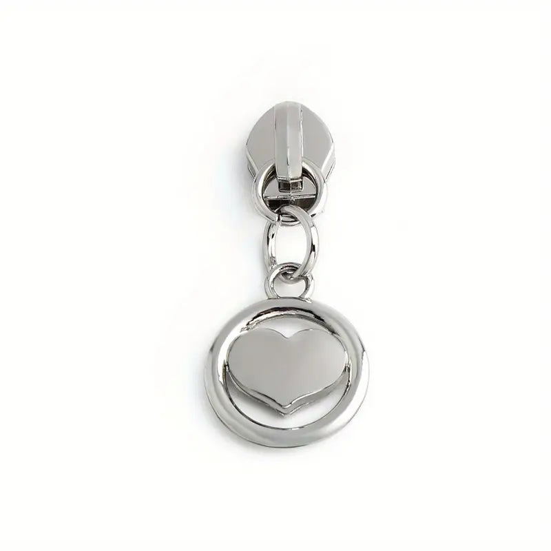 Heart Circle Zipper Pull #5