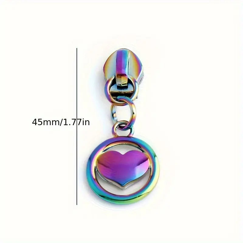 Heart Circle Zipper Pull #5