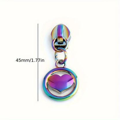 Heart Circle Zipper Pull #5