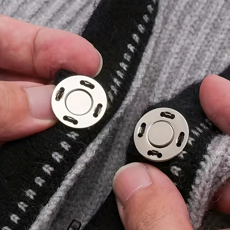 Invisible Slim Magnet Snap Button (5 Pc Set) 0.49"