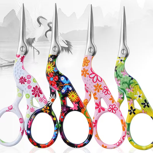 Blooming Crane Embroidery Scissors