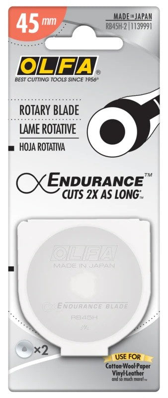 Olfa RB45H-2 Endurance Blade 45mm Rotary 2pc