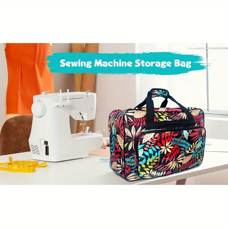 Sewing Machine Travel Bag - Black Leaf Multi (Pre-order: Jan 2026)