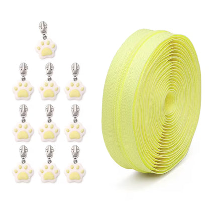 Paws & Pulls Zipper #3 with 10 Zipper Pulls (5yd)