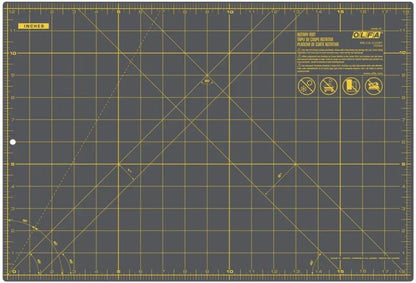 Cutting Mat 12" x 18" Grey - Olfa