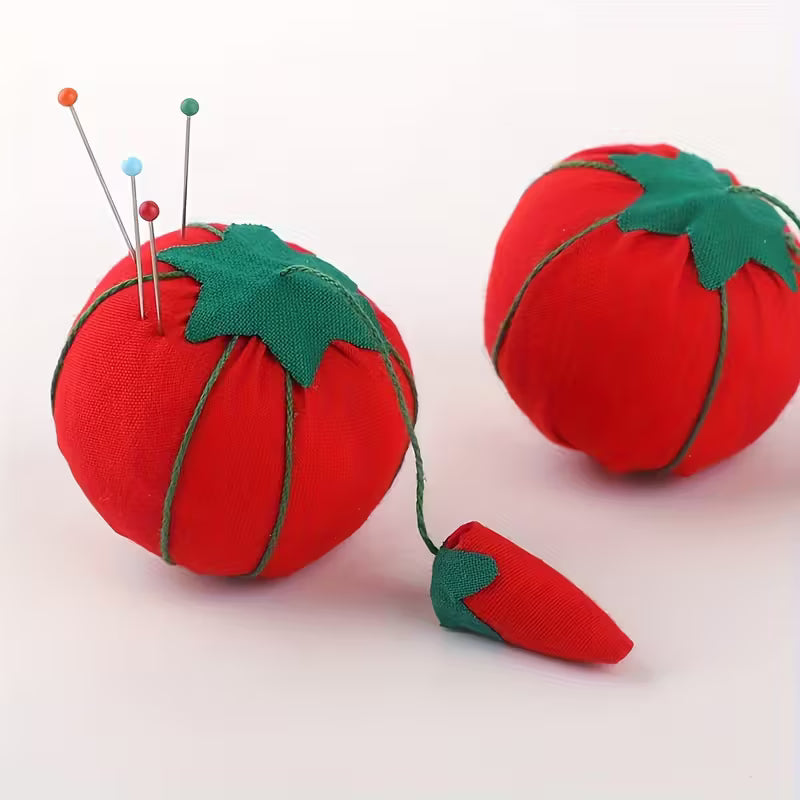 Berry Cute Tomato Pin Cushion with Pepper Needle Sharpener