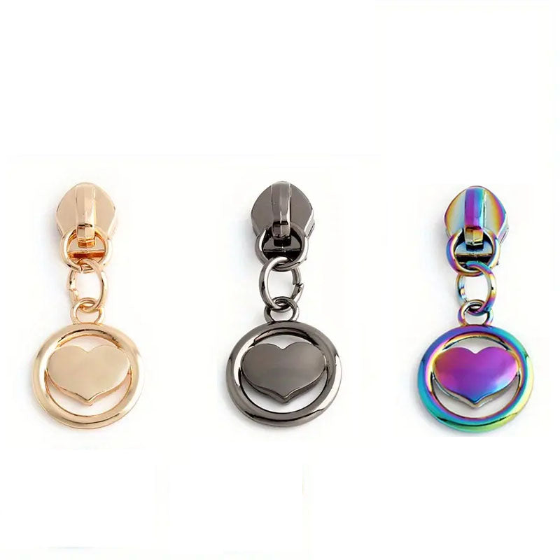 Heart Circle Zipper Pull #5