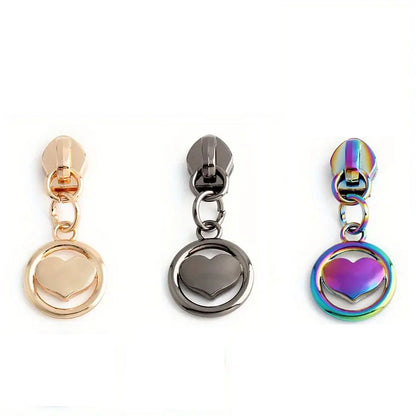 Heart Circle Zipper Pull #5