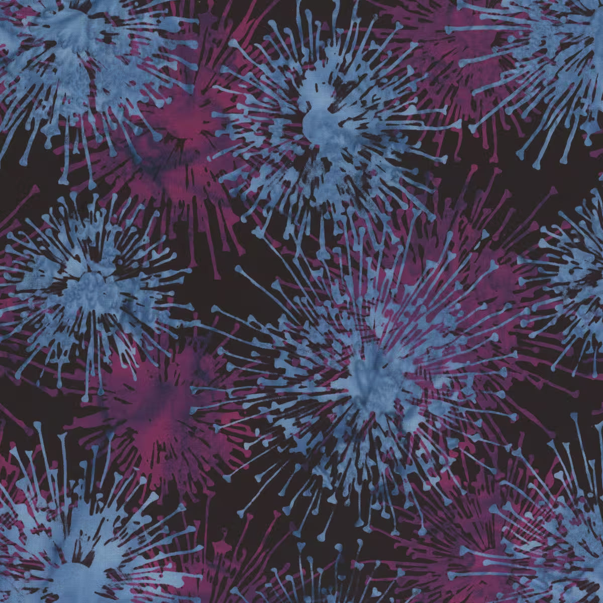 Bali Batiks - 2586-85 in Blackberry - Hoffman Fabrics