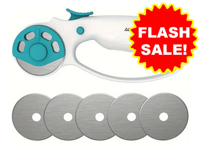 Ergonomic 45mm Rotary Cutter (With 6 FREE Blades!)