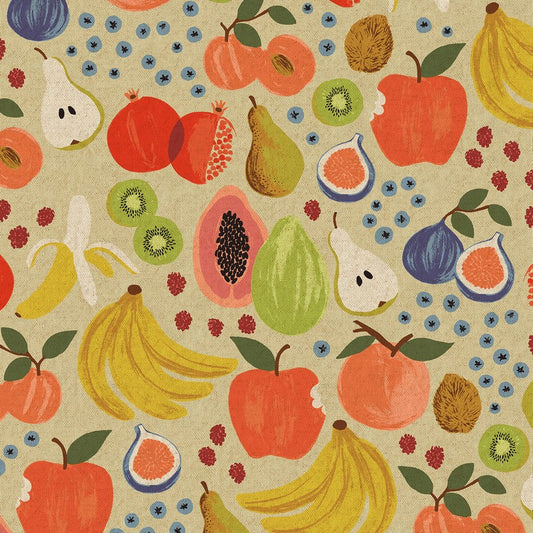 Orchard CANVAS - Fruit Stand in Cream - Rifle Paper Co - Cotton + Steel