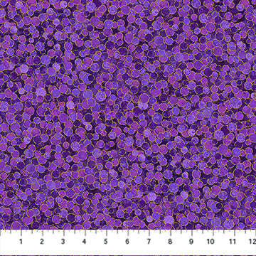 Shimmer - Multi Dot Pansy (27895M-88) Metallic - Northcott - Full Bolt (10m)
