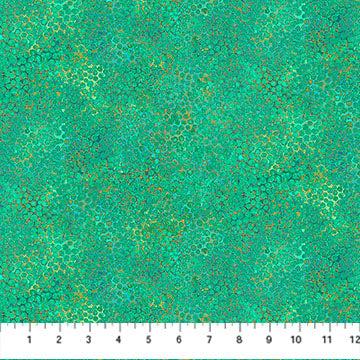 Shimmer - Pebbles Peacock (27897M-78) Metallic - Northcott - Full Bolt (10m)