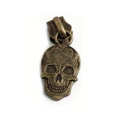 Grinning Skulls Zipper Pull #5