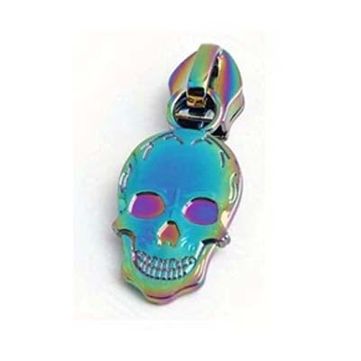 Grinning Skulls Zipper Pull #5