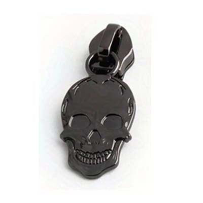 Grinning Skulls Zipper Pull #5