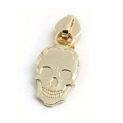 Grinning Skulls Zipper Pull #5