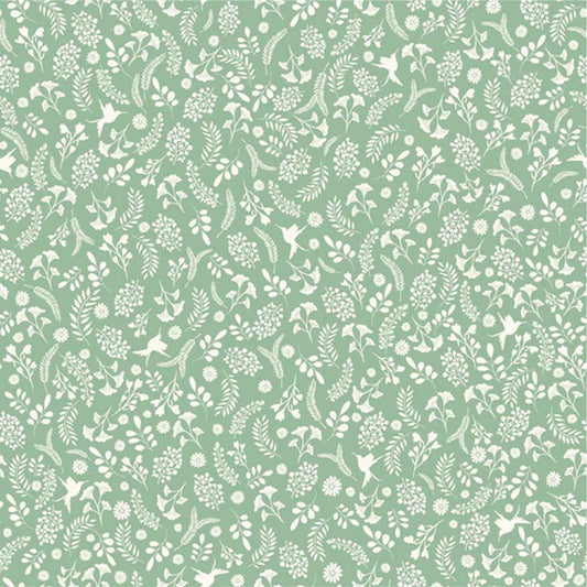 Unicorn Dreams - Whimsical in Green - Ginger Deverell - Poppie Cotton