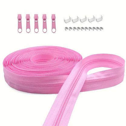 Zipper Nylon #5 with Stops & Zipper Sliders (4yd)