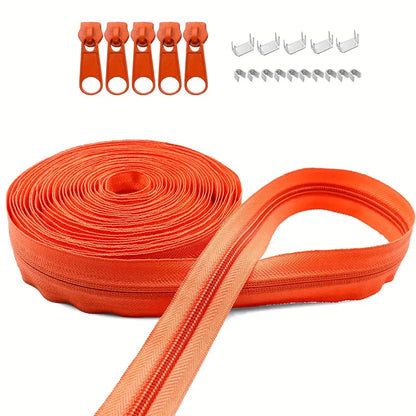 Zipper Nylon #5 with Stops & Zipper Sliders (4yd)