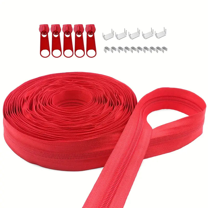 Zipper Nylon #5 with Stops & Zipper Sliders (4yd)