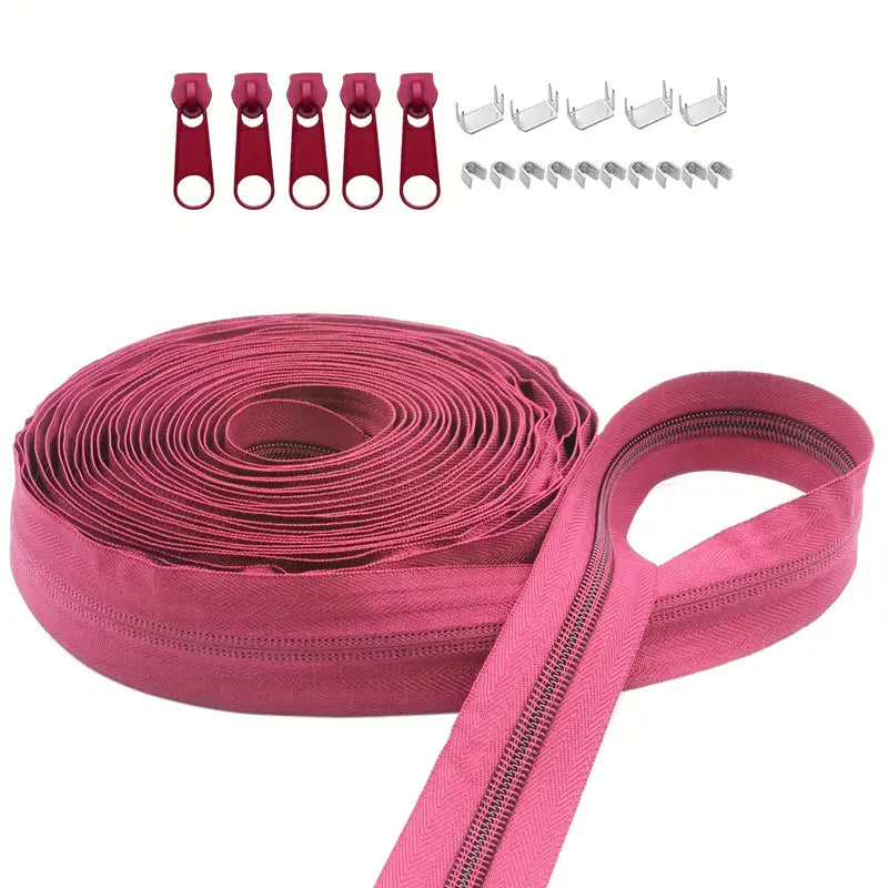 Zipper Nylon #5 with Stops & Zipper Sliders (4yd)