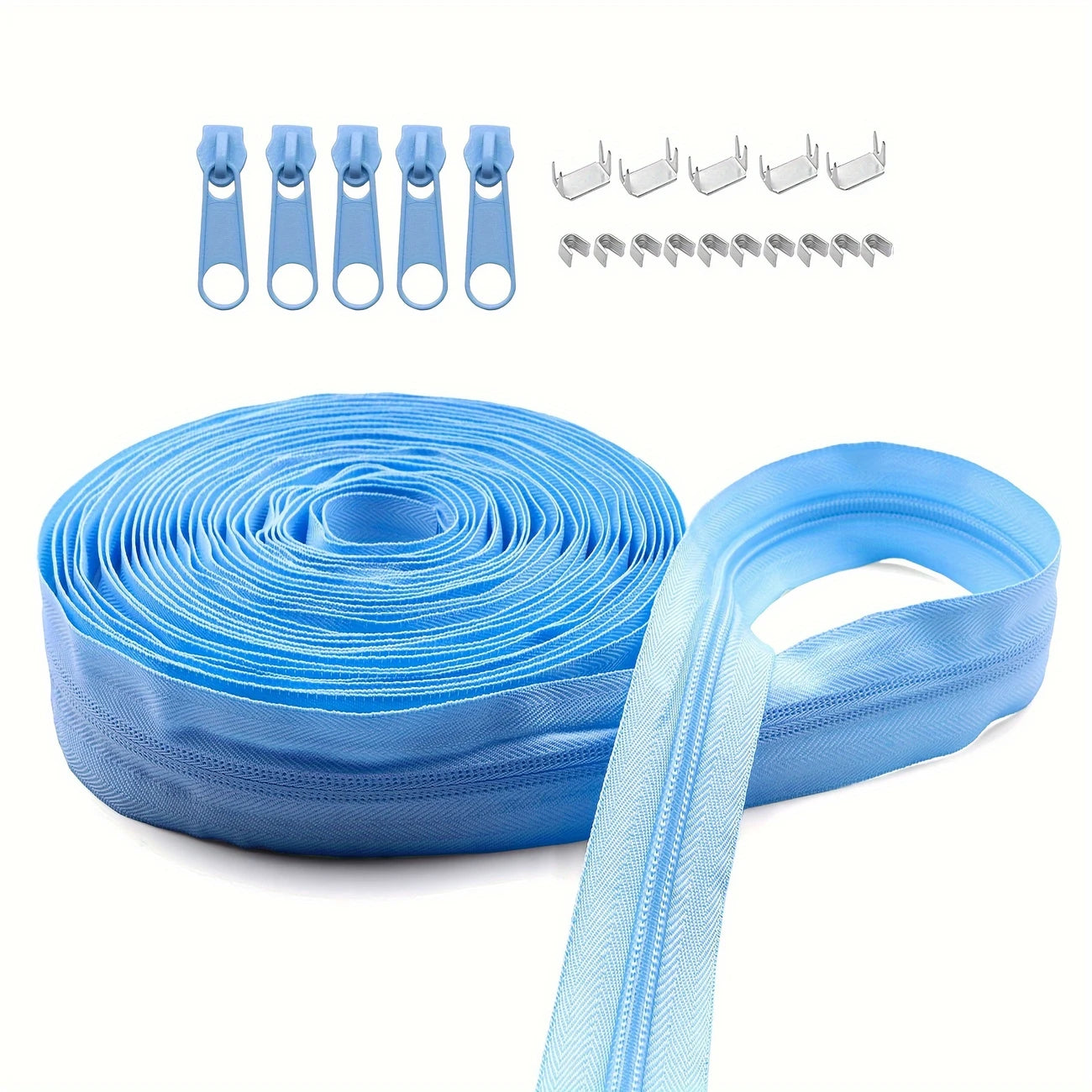 Zipper Nylon #5 with Stops & Zipper Sliders (4yd)