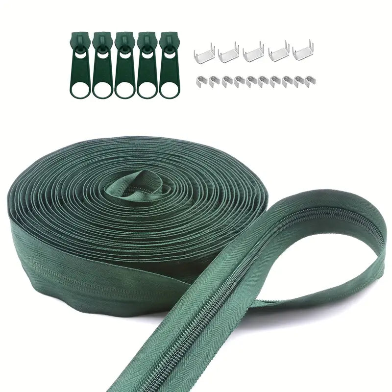 Zipper Nylon #5 with Stops & Zipper Sliders (4yd)