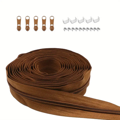 Zipper Nylon #5 with Stops & Zipper Sliders (4yd)