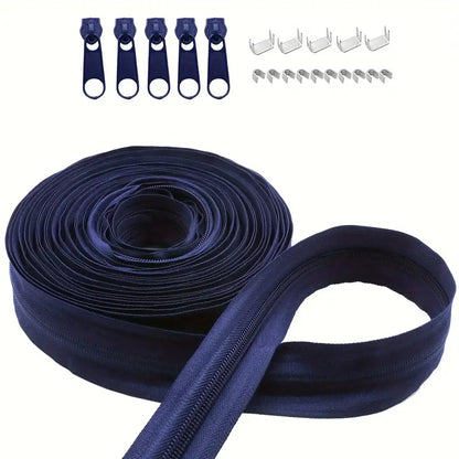Zipper Nylon #5 with Stops & Zipper Sliders (4yd)