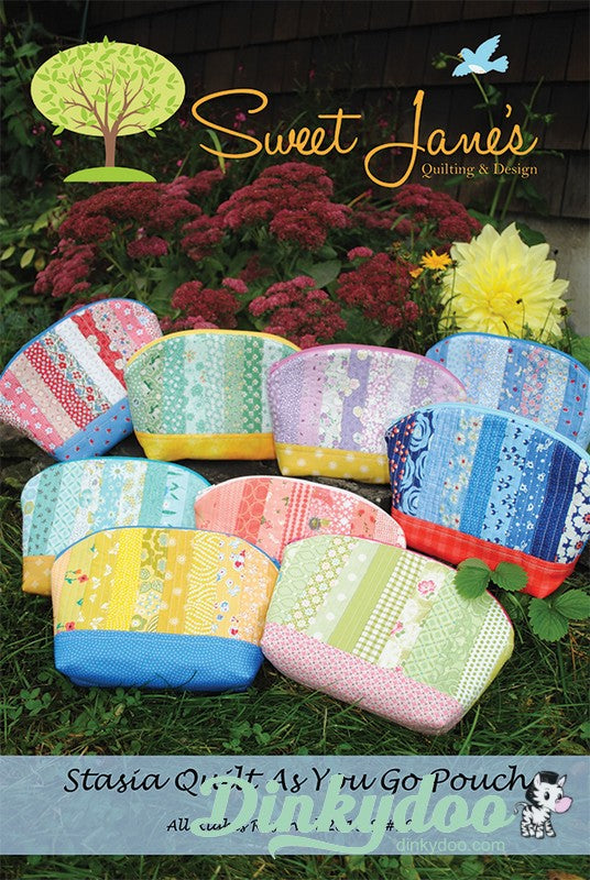 Stasia Quilt As You Go Pouch Pattern - Sweet Jane's