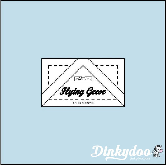 Bloc Loc - Flying Geese Ruler 1 1/4" x 2 1/2" (Pre-order: Feb 2026)