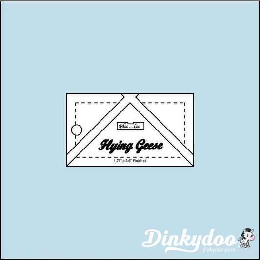 Bloc Loc - Flying Geese Ruler 1 3/4" x 3 1/2" (Pre-order: Feb 2026)
