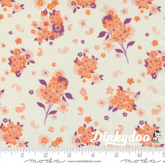 Paisley Rose - Flora in Ivory - Crystal Manning - Moda