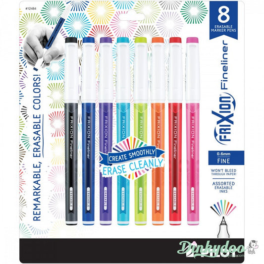 Frixion Fineliner - Assorted 8 pk by Pilot (Pre-order: May 2024)