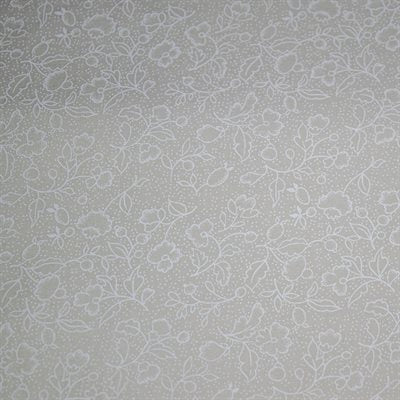 Harmony Prints - White on Cream - 1250-11 in Floral