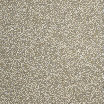 Harmony Prints - White on Teastain - 1250-127 in Spirals - Dinkydoo Fabrics