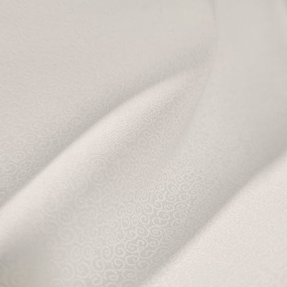 Harmony Prints - White on White - 1250-129 in Swirls - Dinkydoo Fabrics