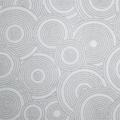 Harmony Prints - Grey on White - 1250-134 in Spiral Circles
